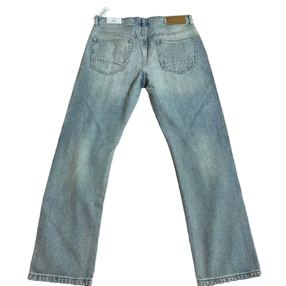 Pac Sun Jeans Men's Size 31 Vintage Loose Distressed button fly Denim Jeans - Picture 2 of 8